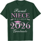 Proud Niece of A Class of 2026 Graduate T-Shirt - T-Shirt | Forest
