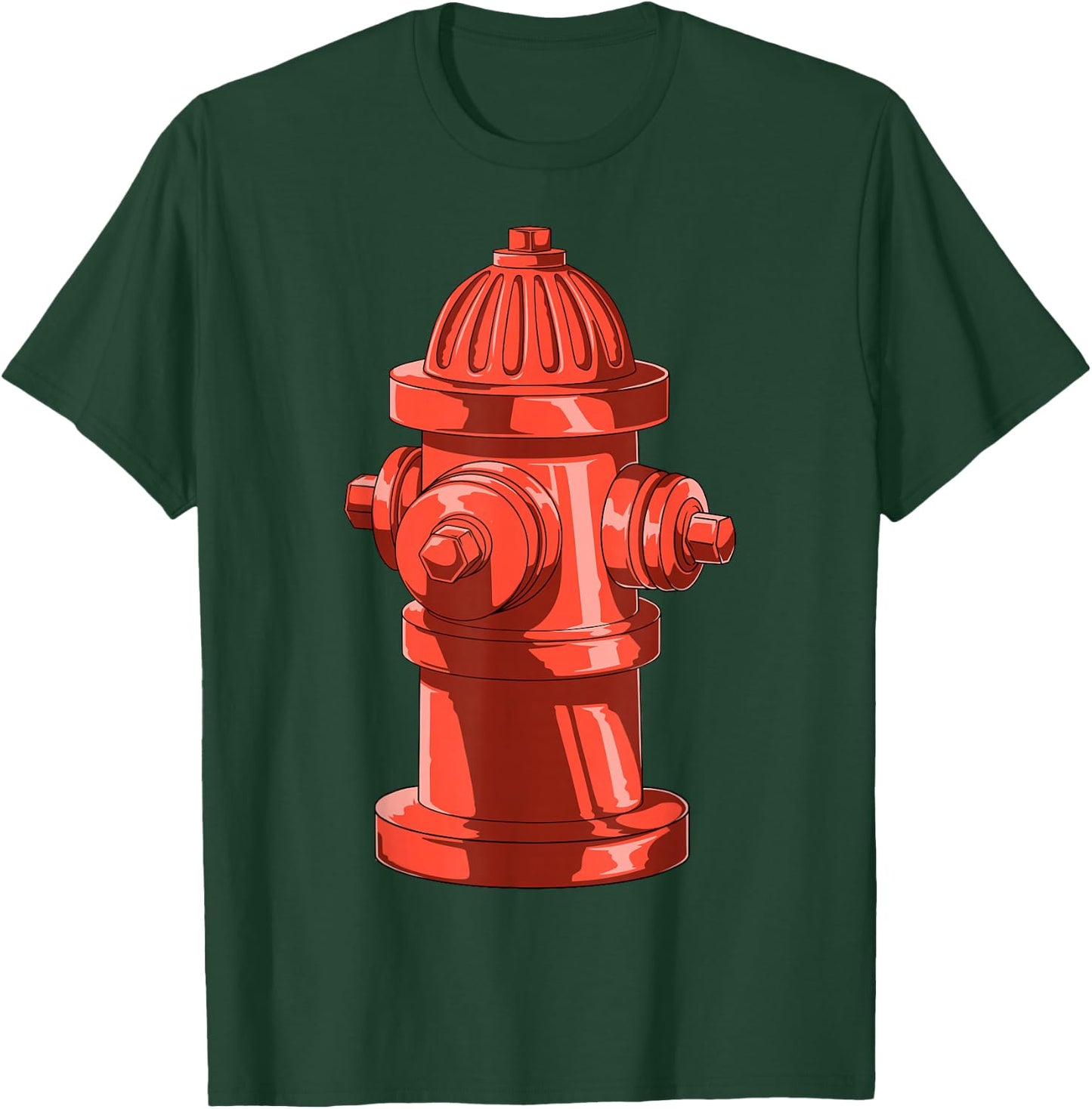 Fire Hydrant Firetruck Future Firefighter Firemen Party T-Shirt - T-Shirt | Forest