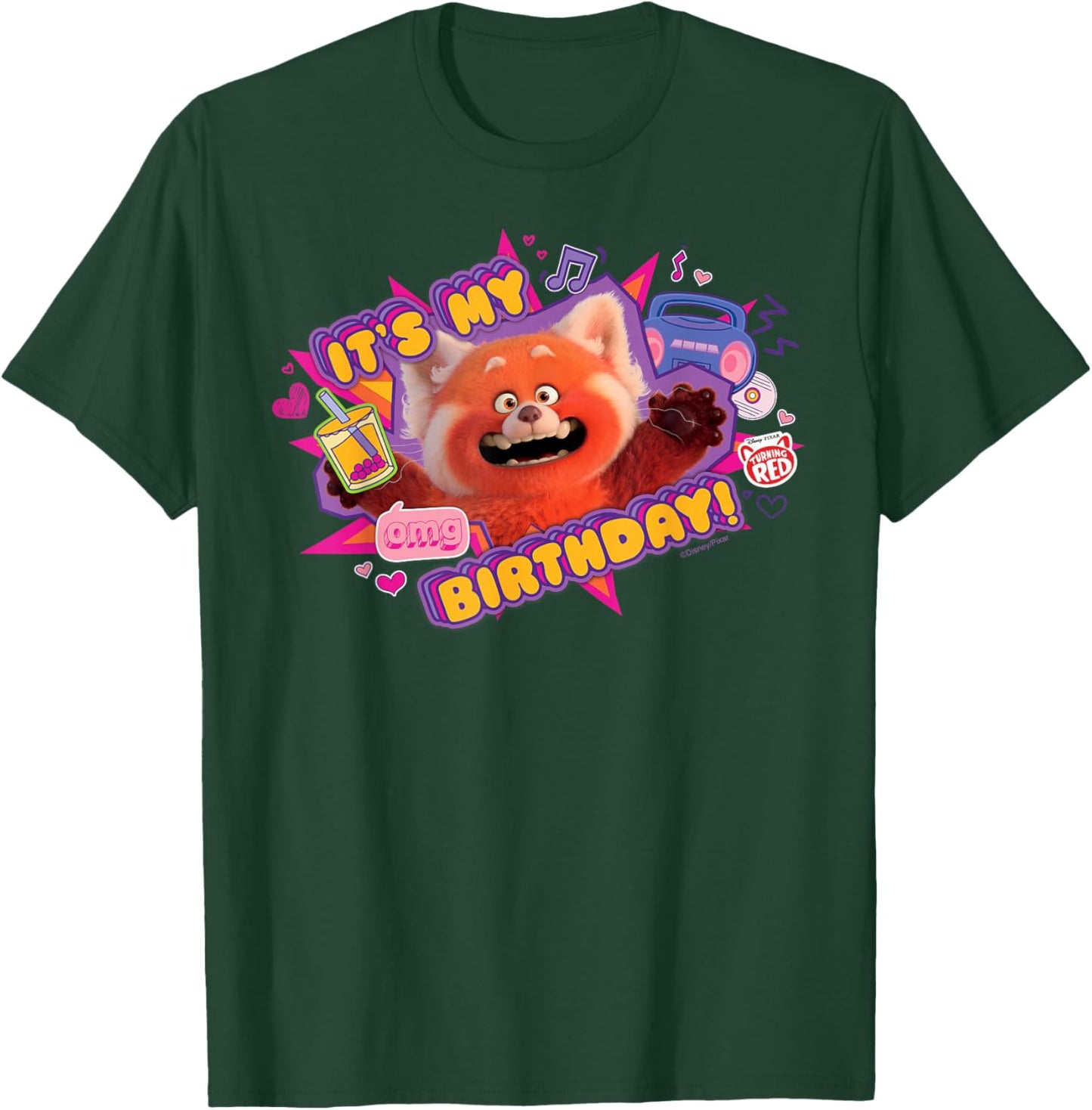 Disney and Pixar's Turning Red It's My Birthday Panda Mei T-Shirt - T-Shirt | Forest