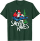 Santa Raves EDM Rave Outfit DJ Christmas Xmas Gift T-Shirt - T-Shirt | Forest