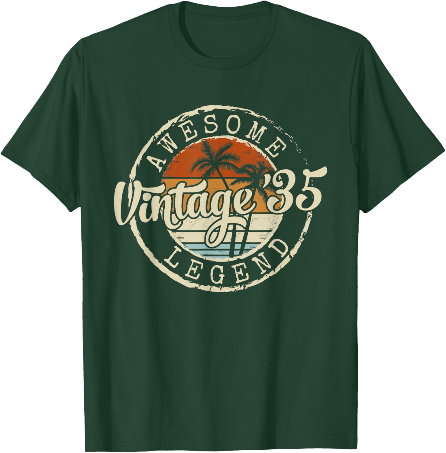 Vintage 1935 91yr 91st Birthday Gifts 91 Years Old T-Shirt - T-Shirt | Forest
