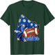 Cheer Sister Shirt, Megaphone Pom Pom Football Blue T-Shirt - T-Shirt | Forest