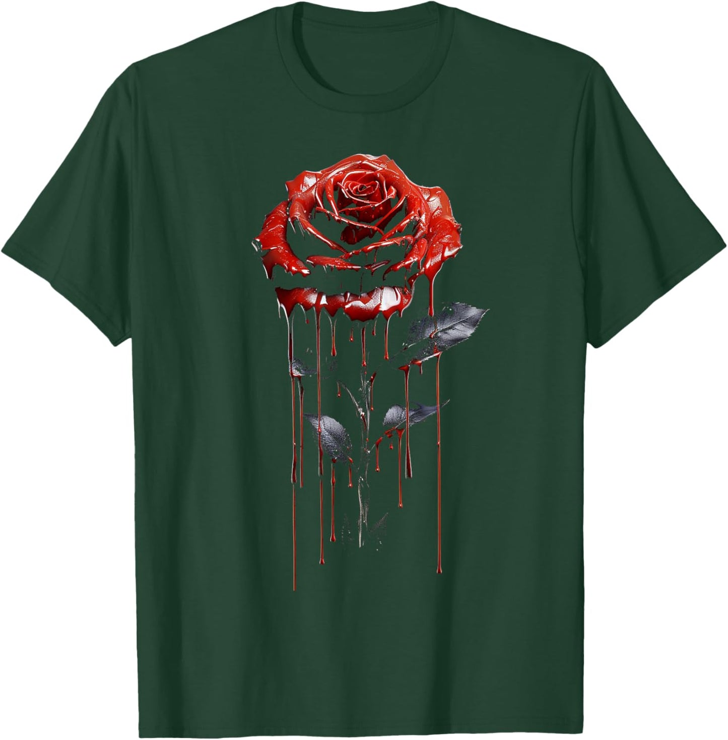 Rose Lover Artwork Graphic Motif Nature Rose T-Shirt - T-Shirt | Forest