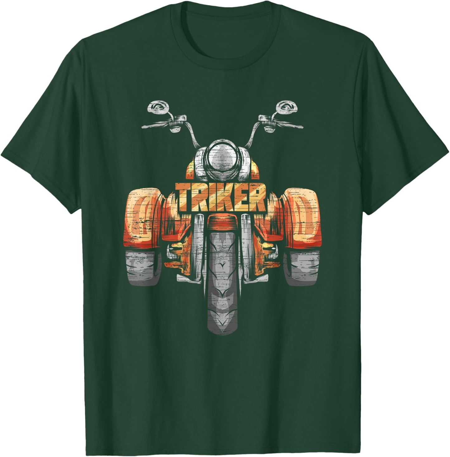 Triker König Trike Motorcycle Motor Trike Biker Gift T-Shirt - T-Shirt | Forest