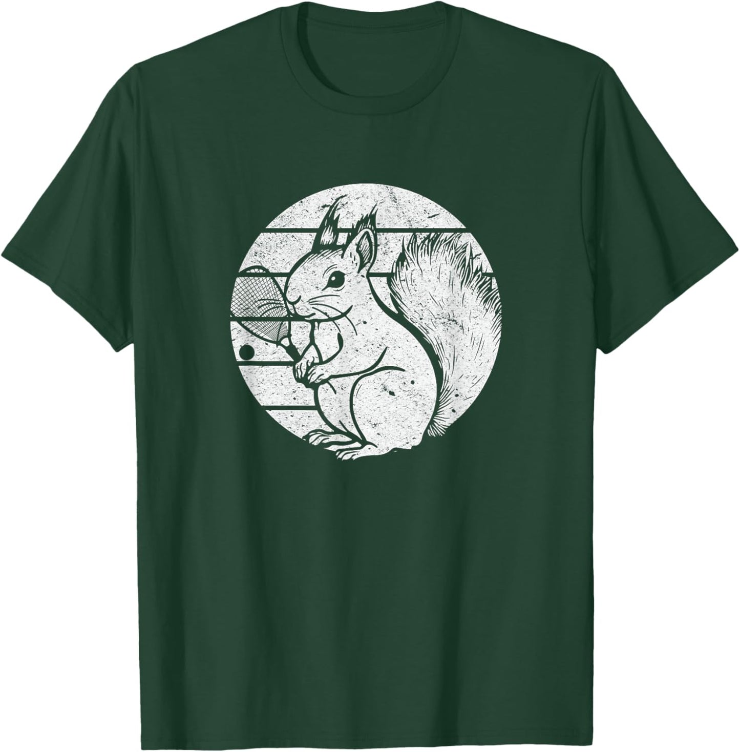 Racquetball Squirrel Funny Racquetball Squirrel T-Shirt - T-Shirt | Forest