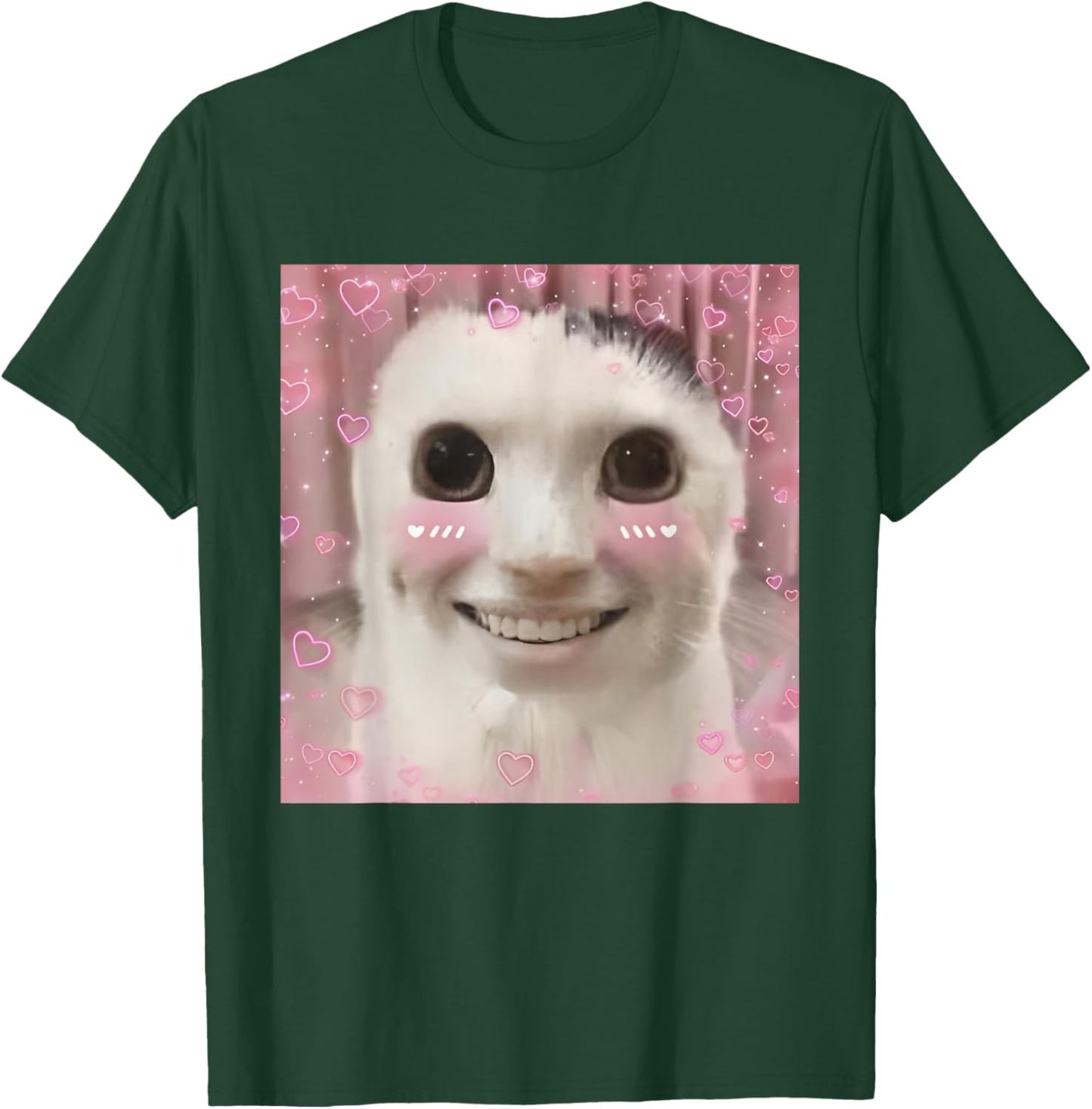Goofy Ahh Cat Meme Dank Cursed Weirdcore Cringey Banana Cat T-Shirt - T-Shirt | Forest
