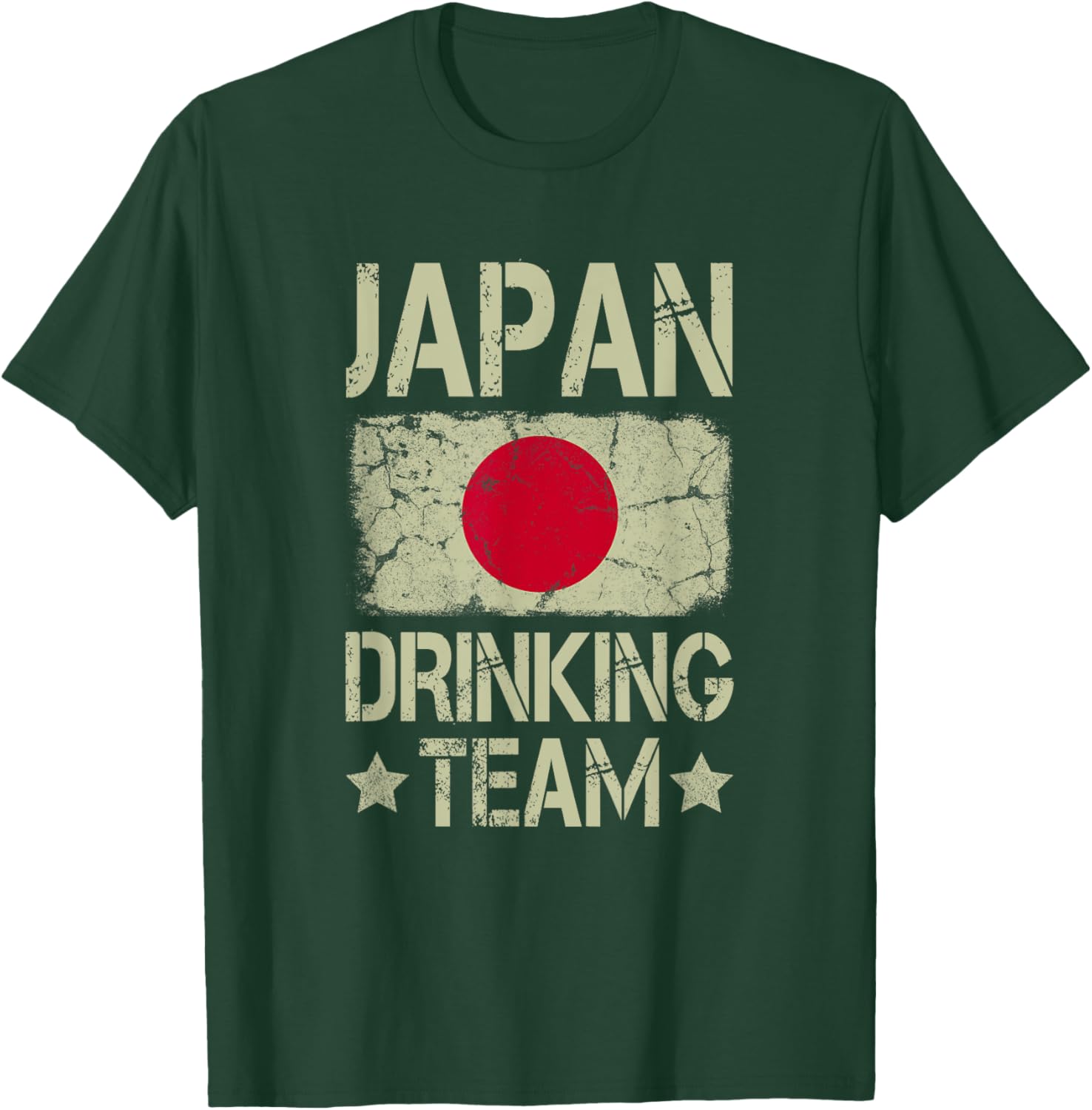 Japan Drinking Team Japanese Flag Funny Drinking T-Shirt - T-Shirt | Forest