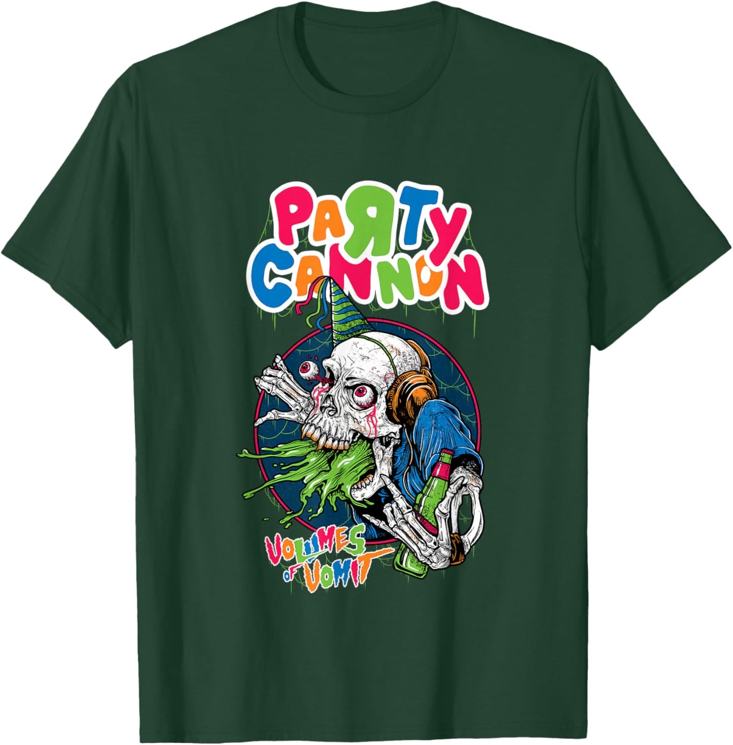 Partykanone Erbrechen T-Shirt - T-Shirt | Forest