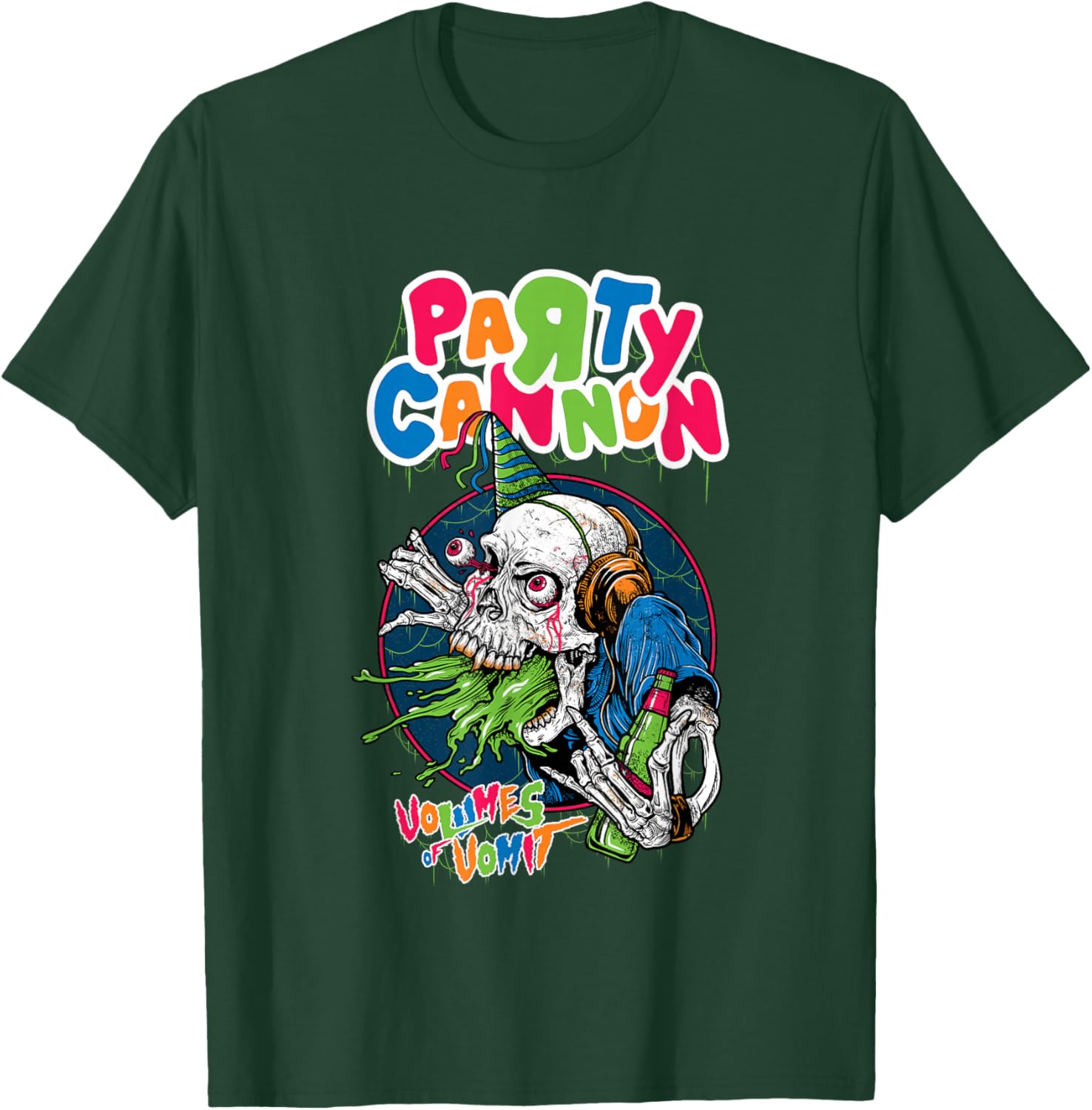 Partykanone Erbrechen T-Shirt - T-Shirt | Forest