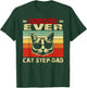 Vintage Best Cat Step-Dad Ever Shirt Cat Step-Dad Fathers Men T-Shirt - T-Shirt | Forest