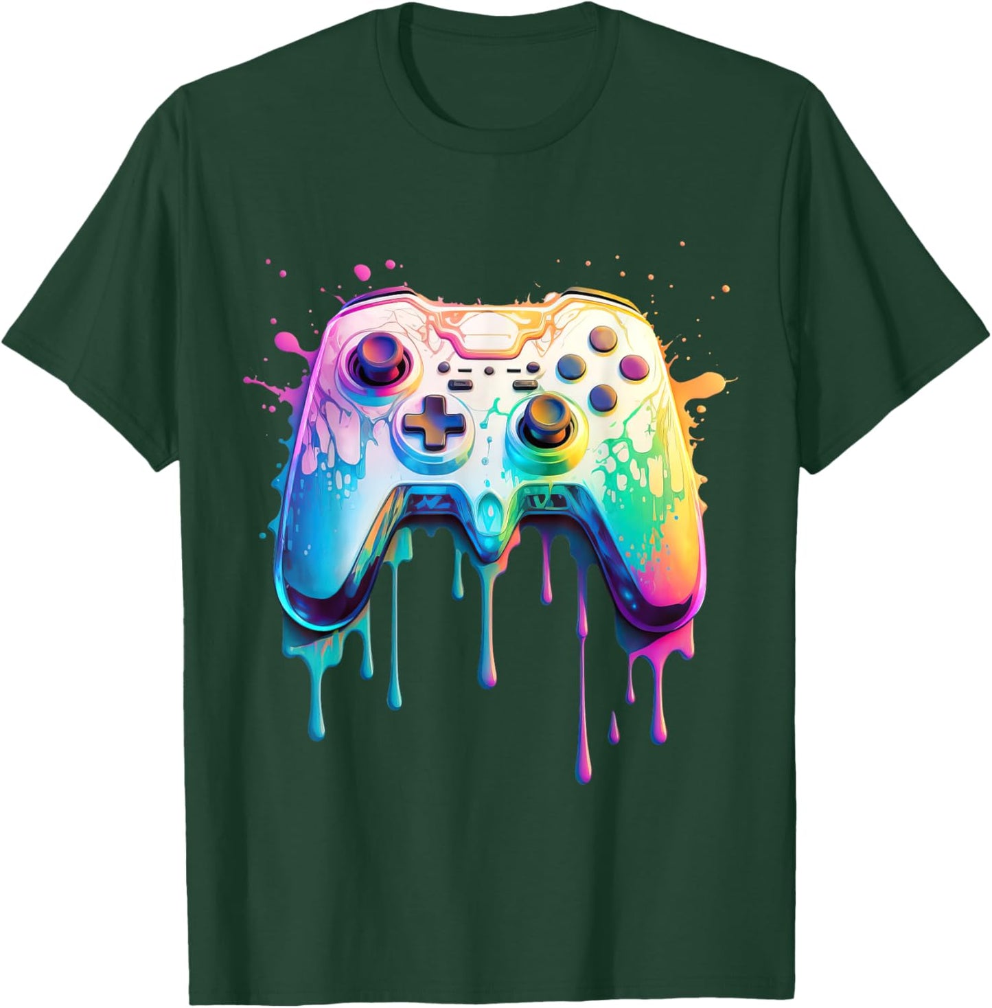 Gamer Graphic Video Game - Colorful Video Game Lover T-Shirt - T-Shirt | Forest