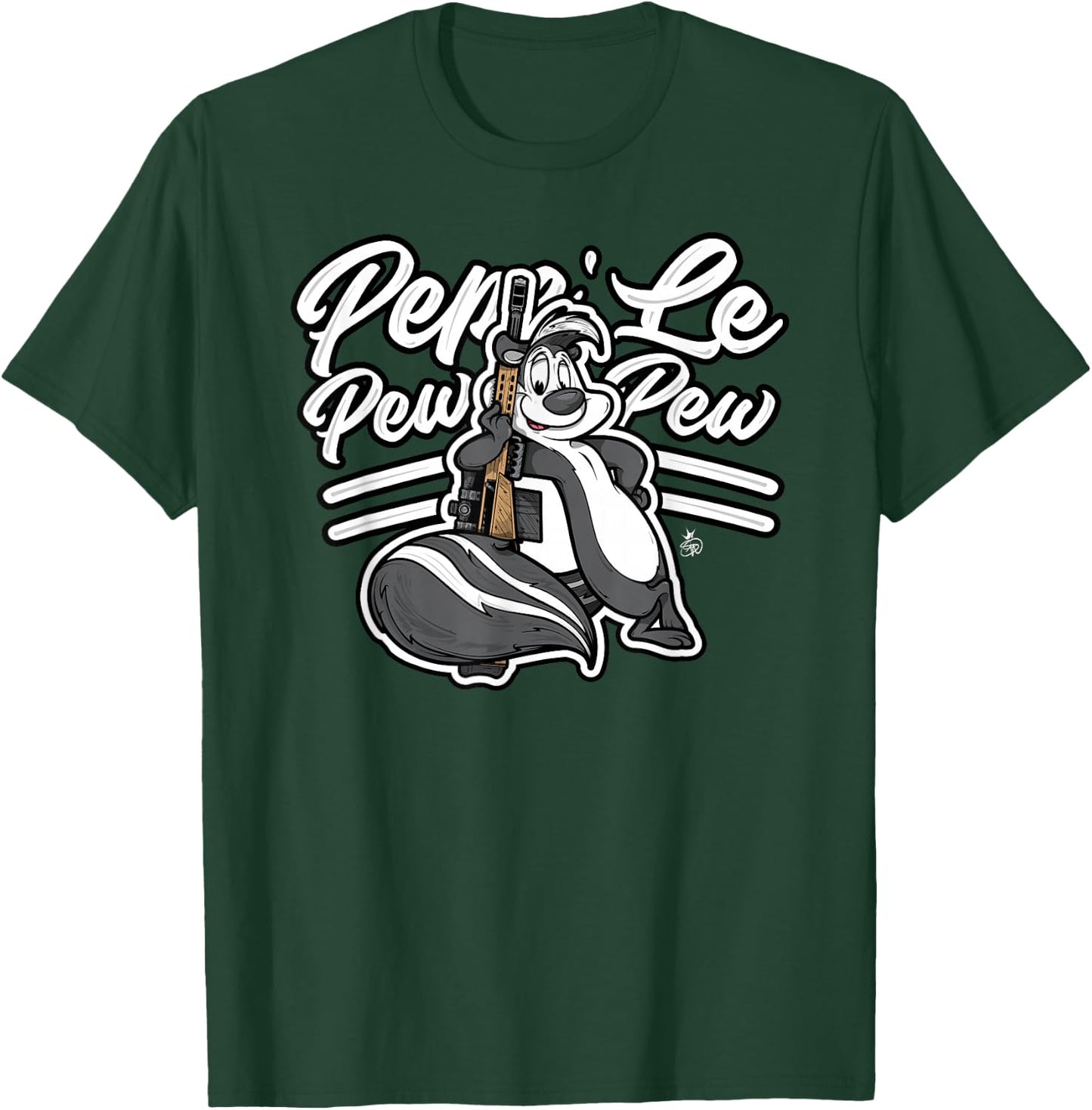 Pepe Le PewPew Fifty Cal M8A1 Barrett Rifle T-Shirt - T-Shirt | Forest