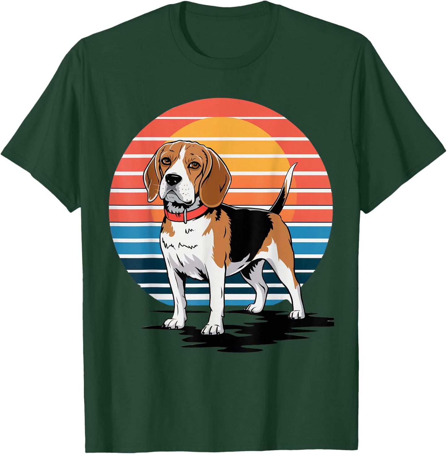 Retro Beagle Vintage Dog Lover Gifts Women Kids T-Shirt - T-Shirt | Forest