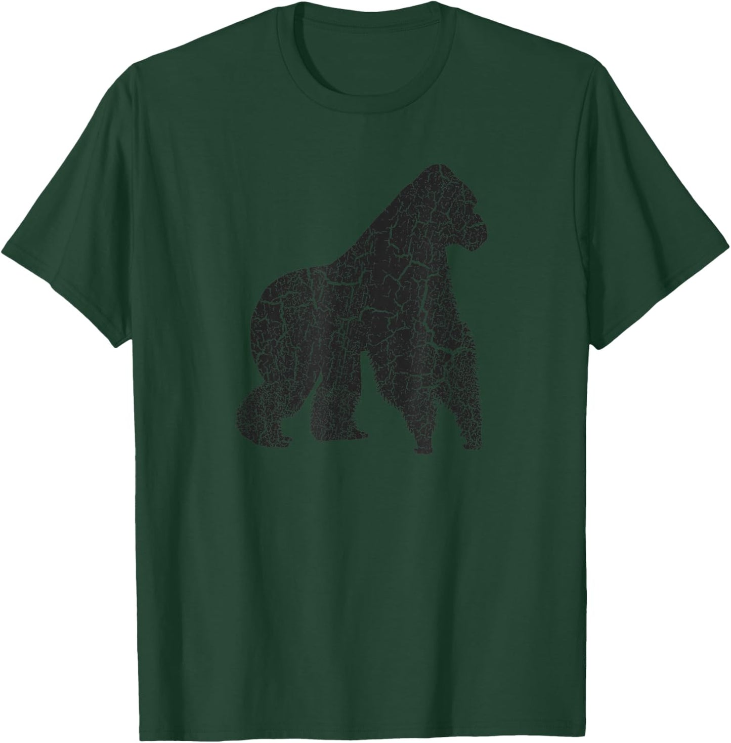 Gorilla Distressed Print - Vintage Gorilla T-Shirt - T-Shirt | Forest