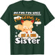 Oh For Fox Sake I'm Going To Be A Big Sister Cute Cool Fox T-Shirt - T-Shirt | Forest
