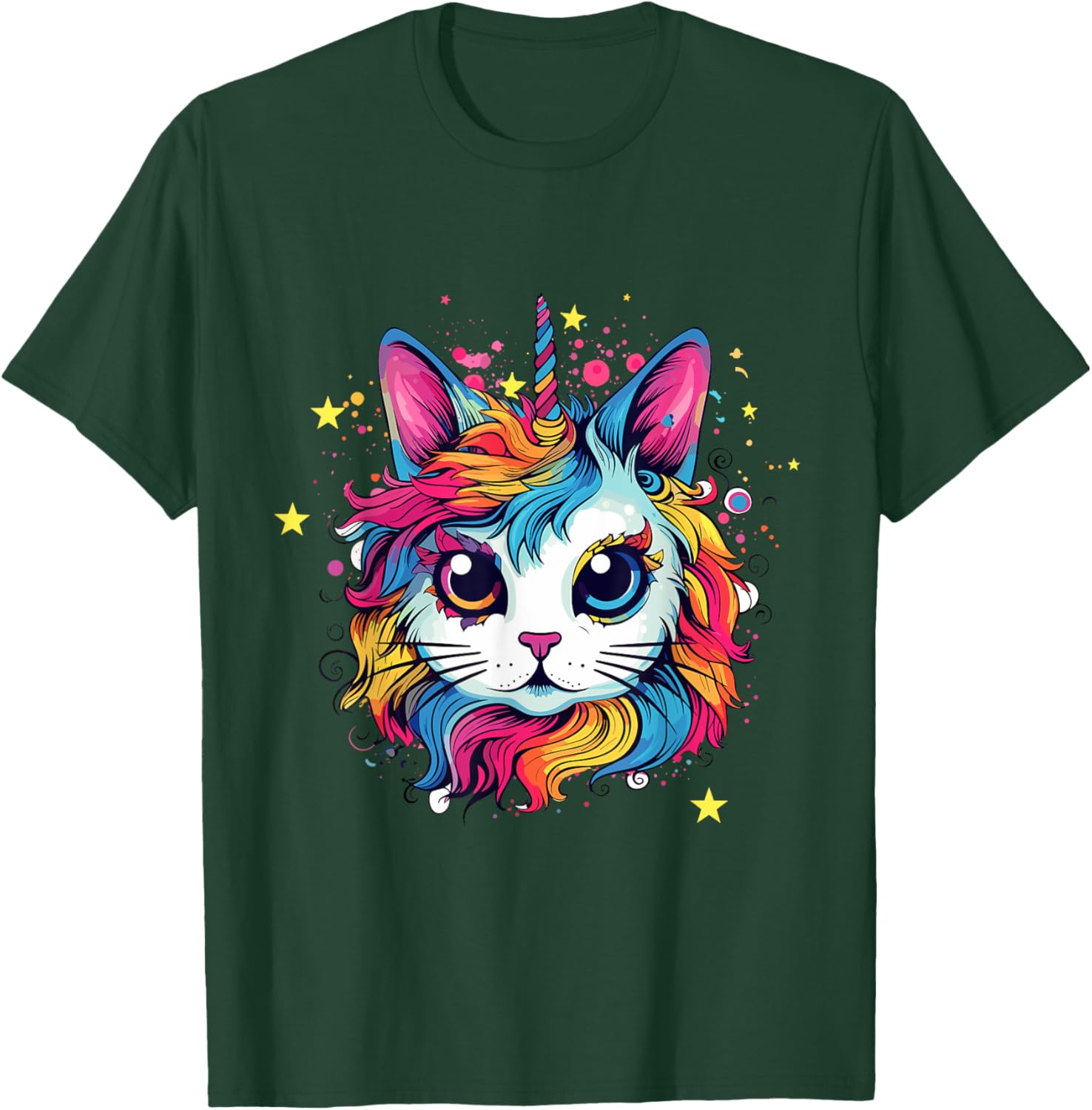 Cute, Adorable And Might Contain Cat by DankSpace Catcorn Kittycorn Unicat Unikitten Cat Kitty Kitten Unicorn T-Shirt - T-Shirt | Forest