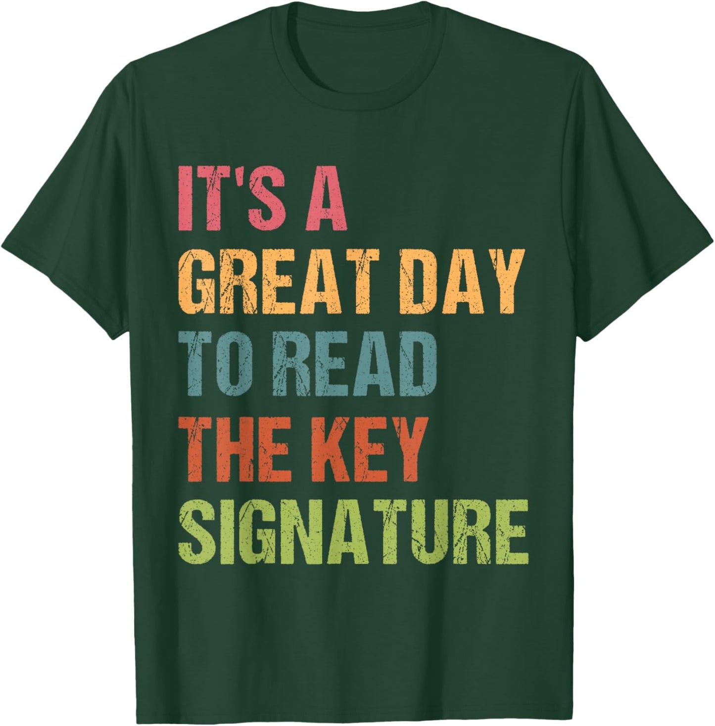 Funny Orchestra Director Great Day to Read The Key Signature T-Shirt - T-Shirt | Forest