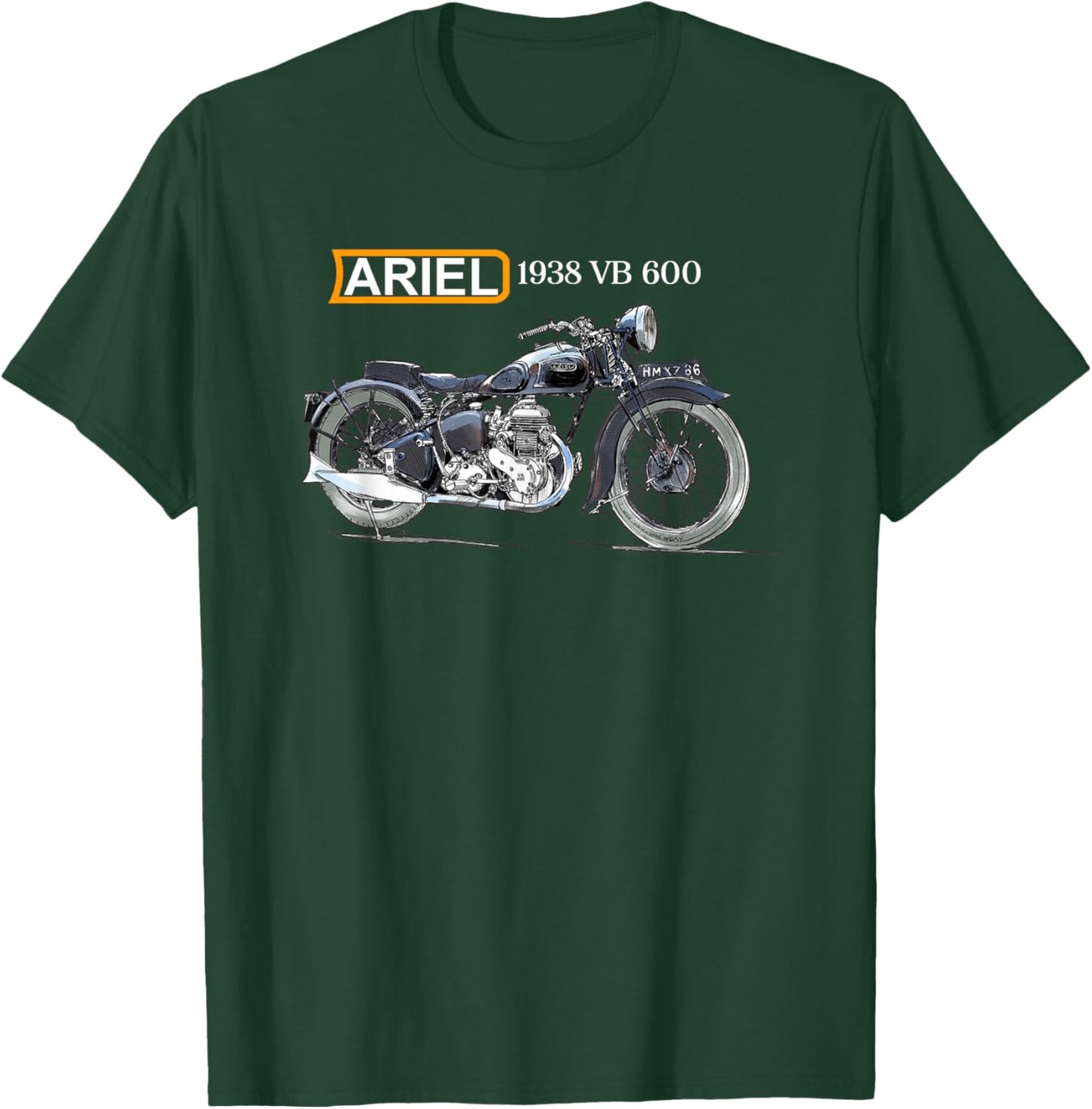 Ariel VB 600 Classic Motorcycle T-Shirt - T-Shirt | Forest