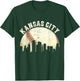 Vintage Kansas City Cityscape Baseball Lover Men Women Kids T-Shirt - T-Shirt | Forest