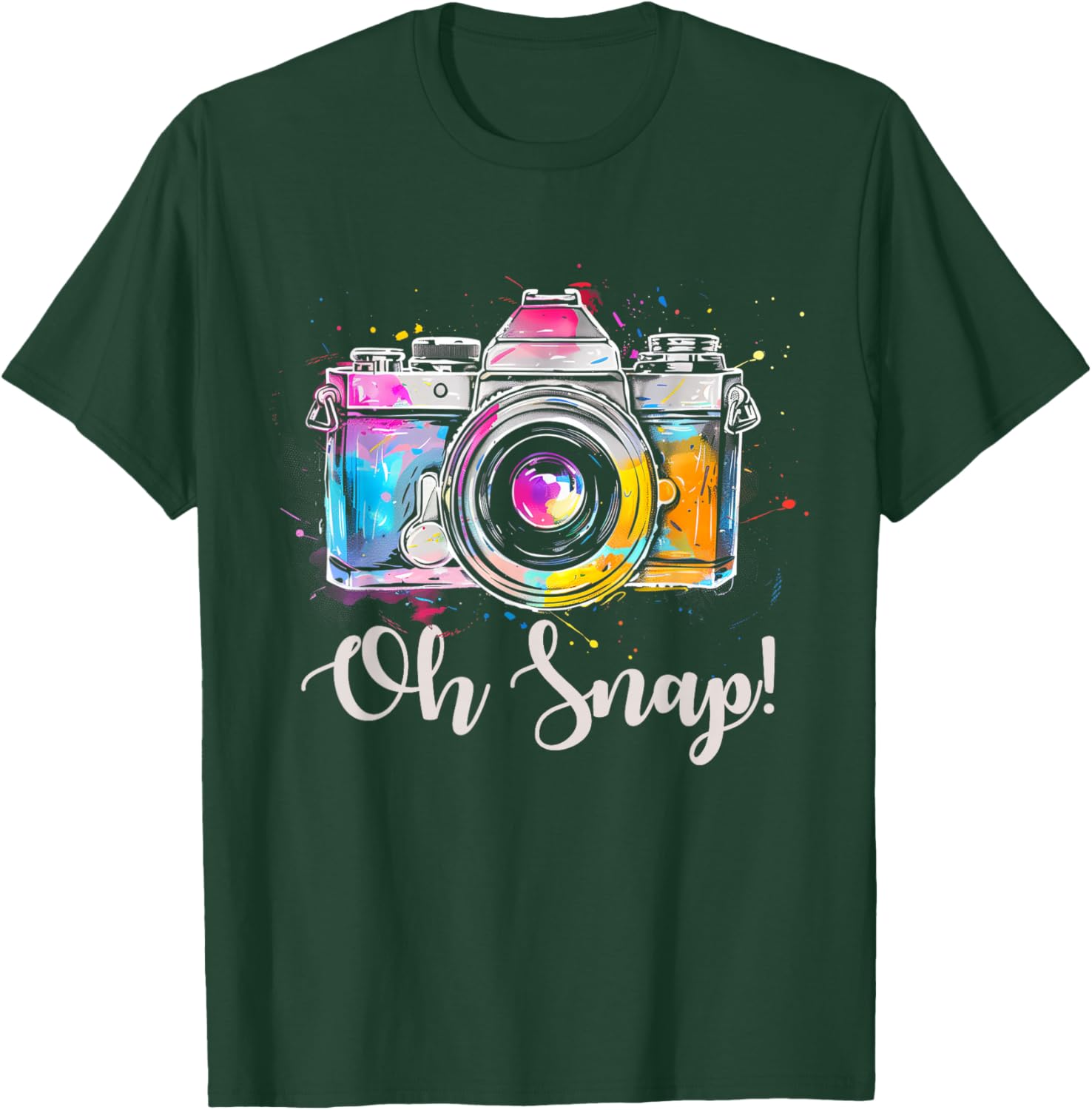 Photographer Vintage Camera Funny Photography T-Shirt - T-Shirt | Forest