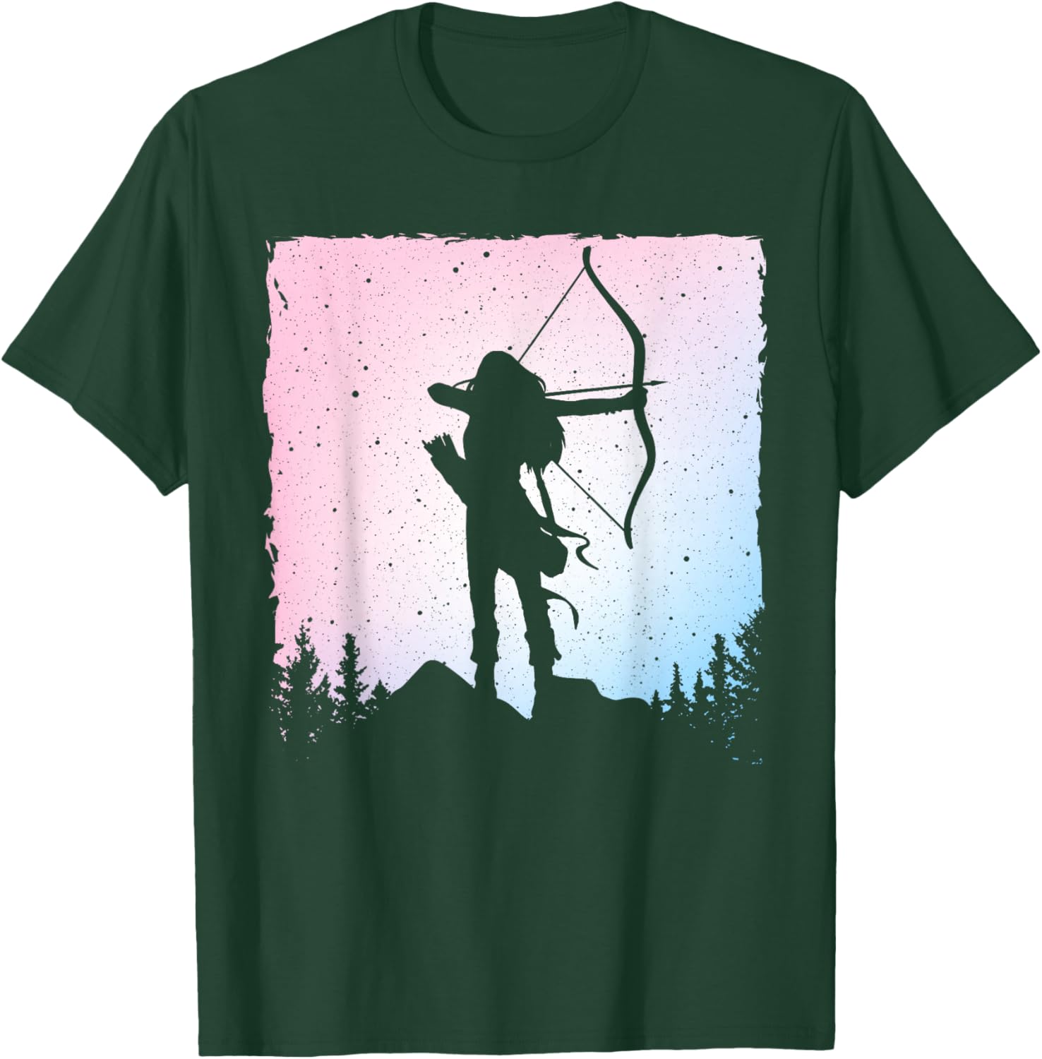 Cute Archery Design Women Kids Archer Archery Lovers T-Shirt - T-Shirt | Forest