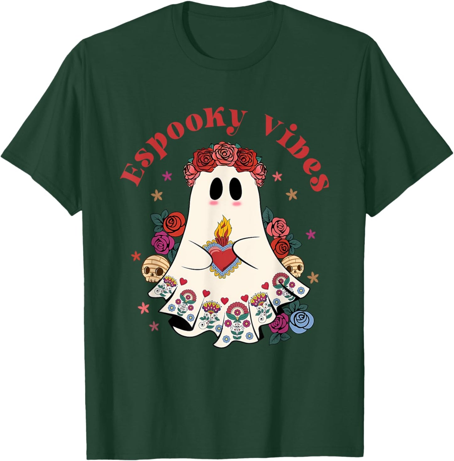Espooky Vibes Maestra Halloween Spanish Spooky Season T-Shirt - T-Shirt | Forest