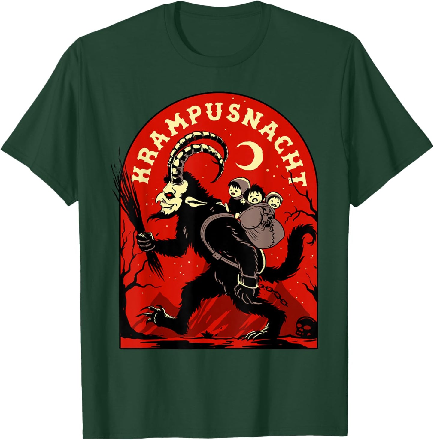 Krampusnacht Shirt Merry Krampus Satanic Christmas Horror T-Shirt - T-Shirt | Forest