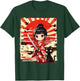 Cute Kawaii Samurai Girl and Cat Japanese Anime Kids Girls T-Shirt - T-Shirt | Forest