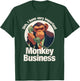 Tripping Yarns Shh, Important Monkey Business Funny Ape, Chimpanzee Kids T-Shirt - T-Shirt | Forest