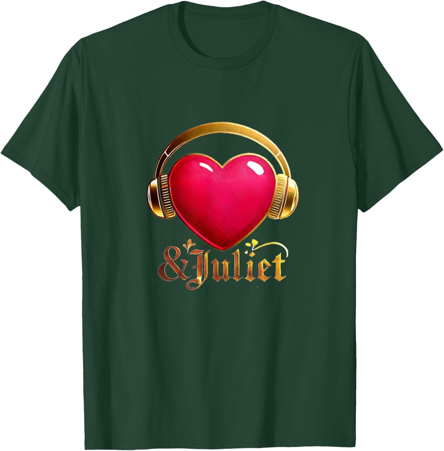 & Juliet Musical Theatre Heart Musicals T-Shirt - T-Shirt | Forest