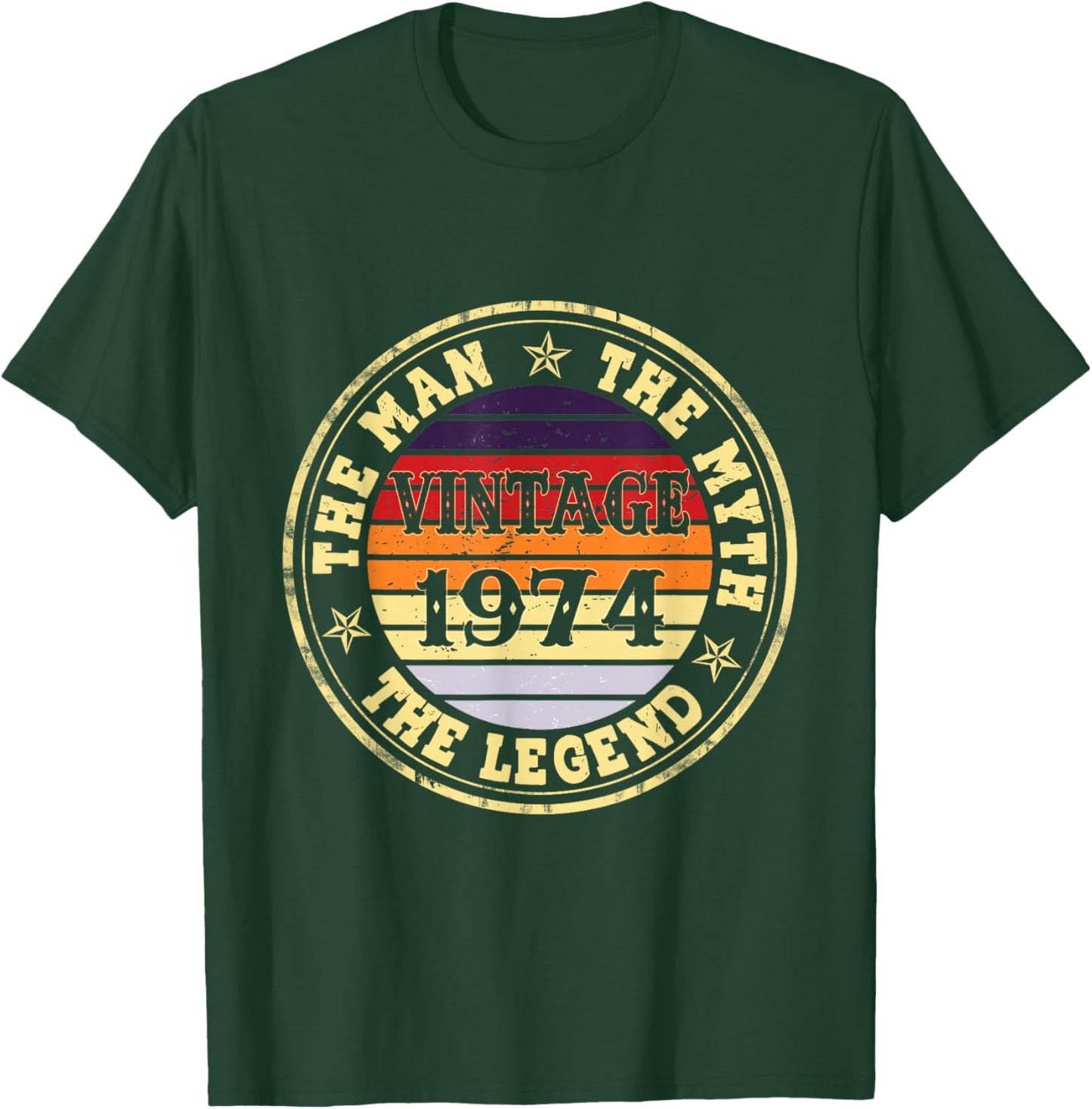 Man Myth Legend 1974 51st Birthday For 51 Years Old T-Shirt - T-Shirt | Forest