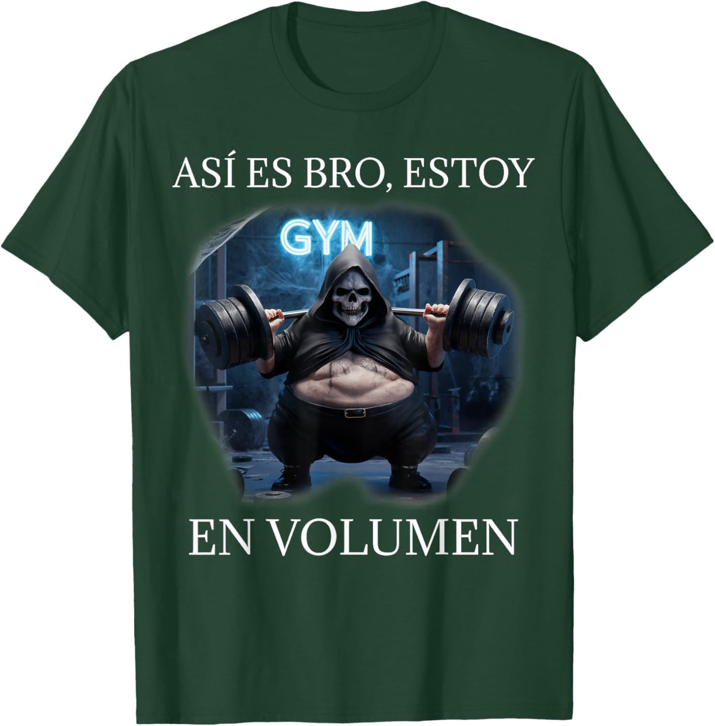 Asi es bro estoy en volumen: Calacas chidas gym T-Shirt - T-Shirt | Forest