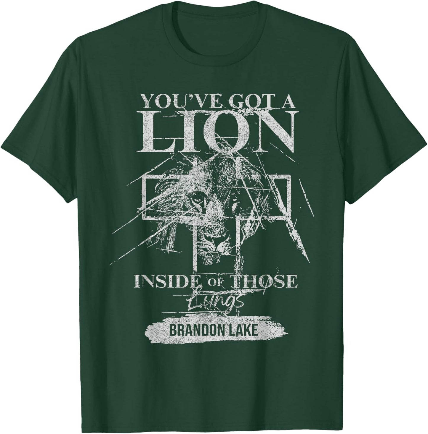 Let Your Lion Out Brandon Lake Merch Praise Jesus T-Shirt - T-Shirt | Forest