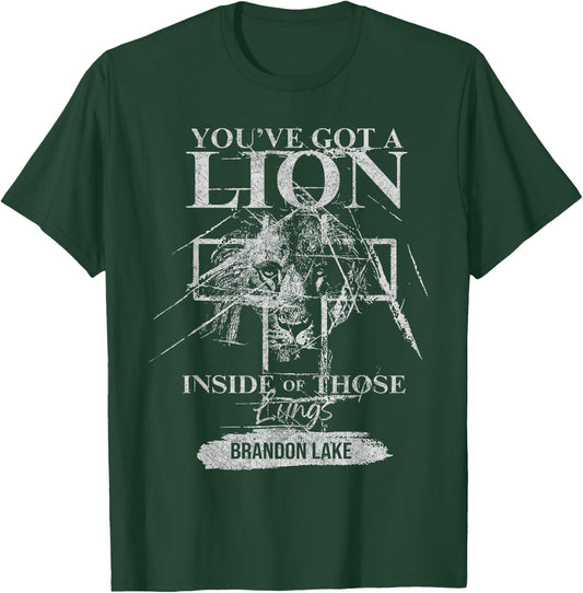 Let Your Lion Out Brandon Lake Merch Praise Jesus T-Shirt - T-Shirt | Forest
