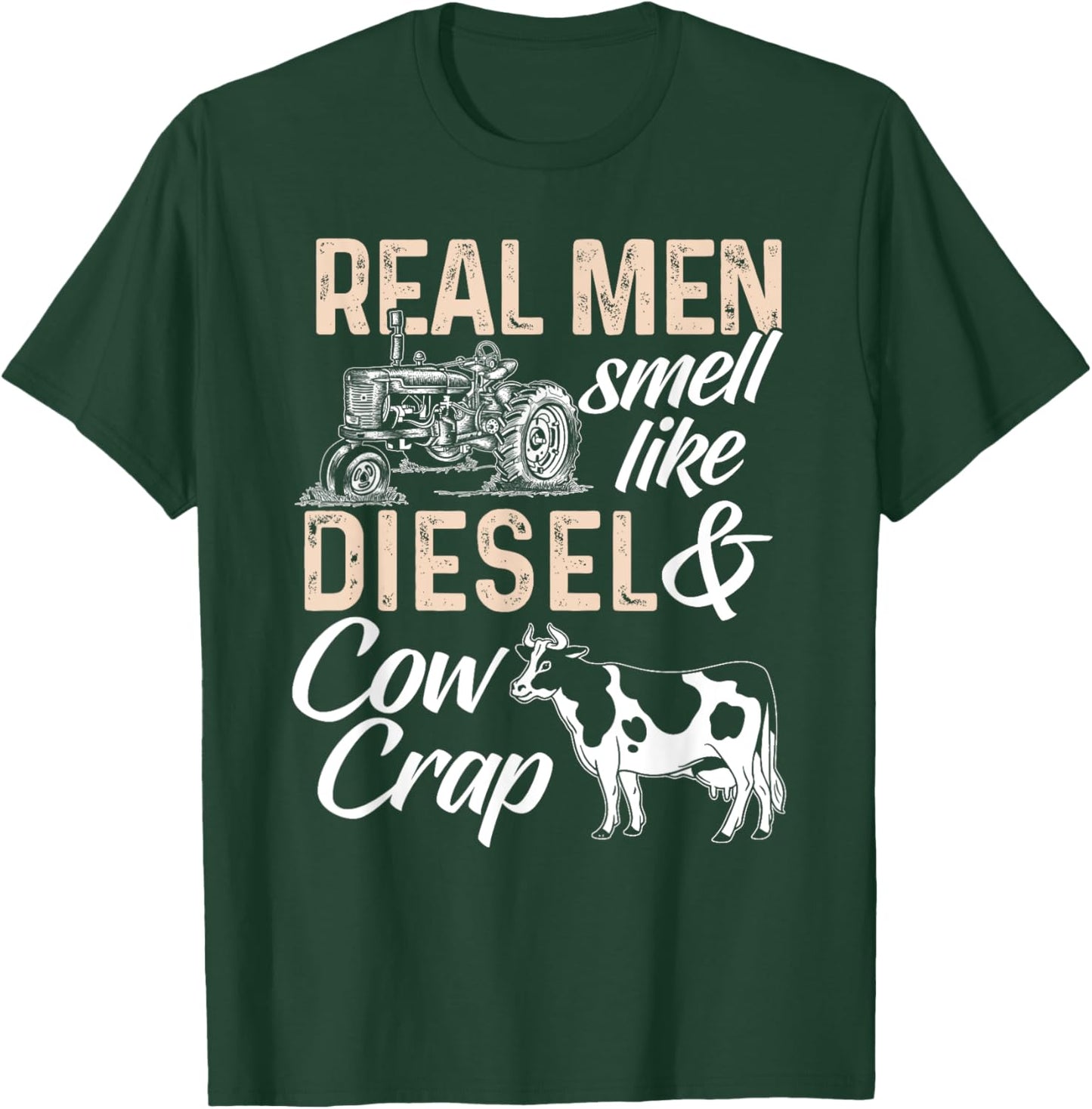 Funny Farmer Shirt Men Tractor Boys Tractor Lover Rancher T-Shirt - T-Shirt | Forest