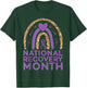 National Recovery Month Warrior Addiction Recovery Awareness T-Shirt - T-Shirt | Forest