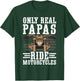 Real Papas Ride Motorcycles Biker Papa Motorcycle Rider Papa T-Shirt - T-Shirt | Forest