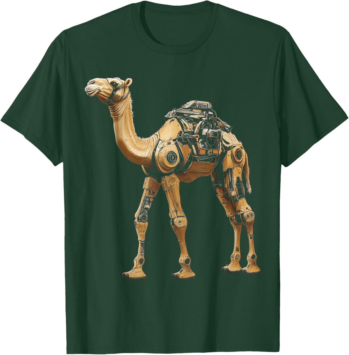 Camel Animal Graphic Robot Illustration Camel T-Shirt - T-Shirt | Forest