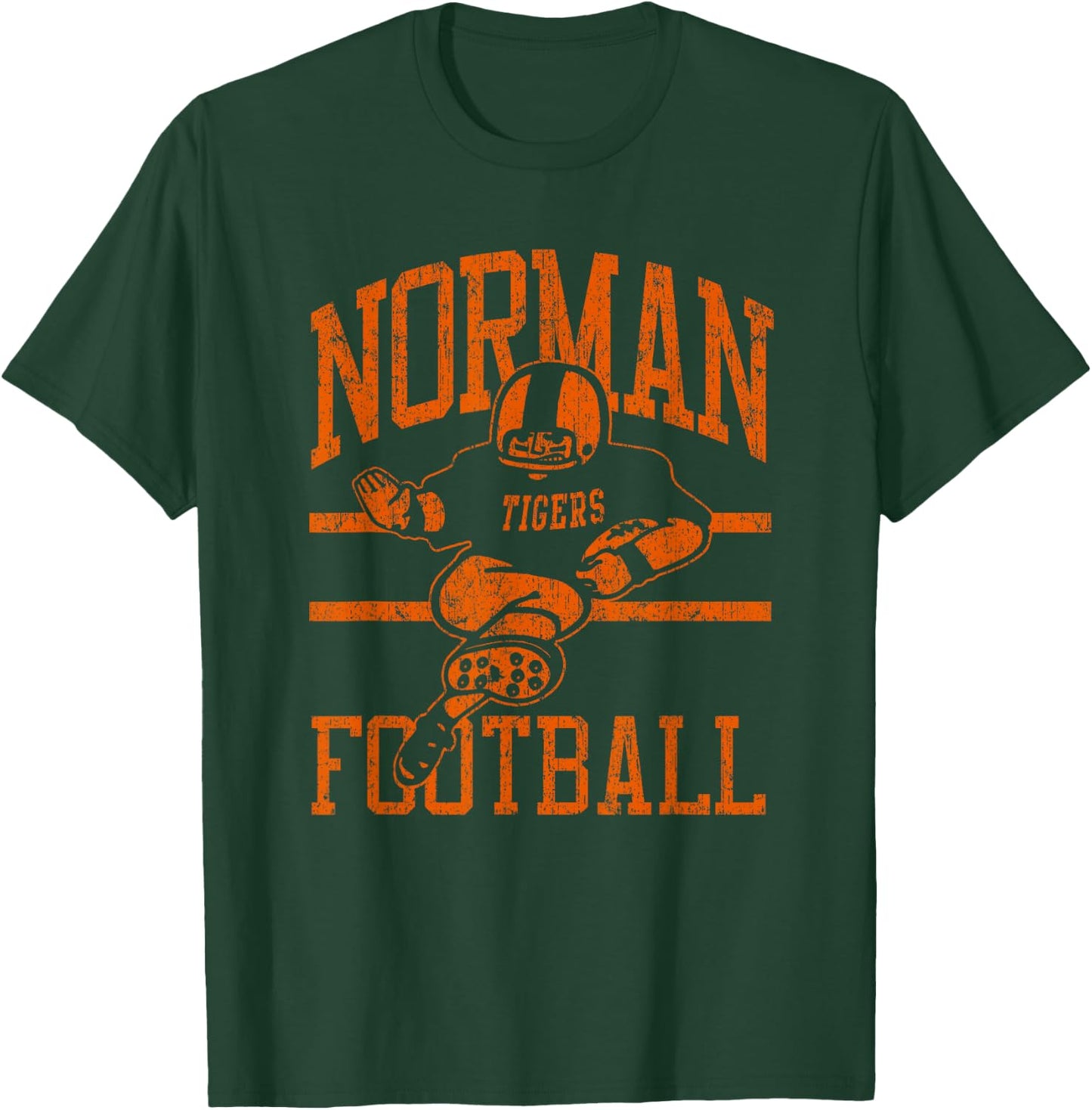 Norman Tigers FB Player T-Shirt - T-Shirt | Forest