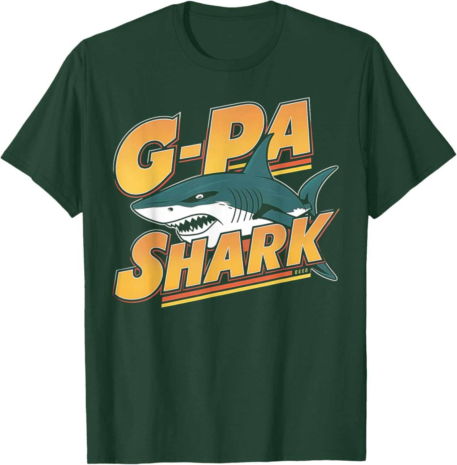 GPa Shark Grandpa Gifts Funny Graphic T-Shirt - T-Shirt | Forest