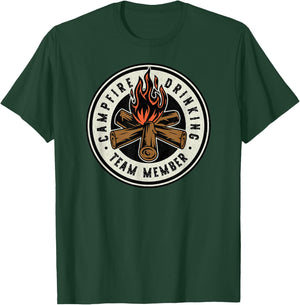 Campfire Drinking Team T-Shirt - T-Shirt | Forest