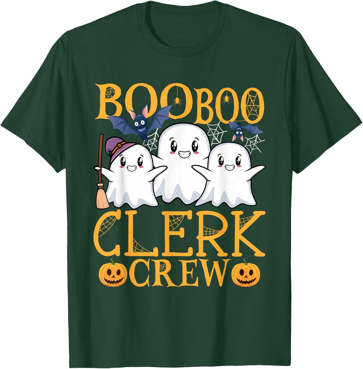 Clerk Halloween Job Design Halloween Crew Clerk T-Shirt - T-Shirt | Forest