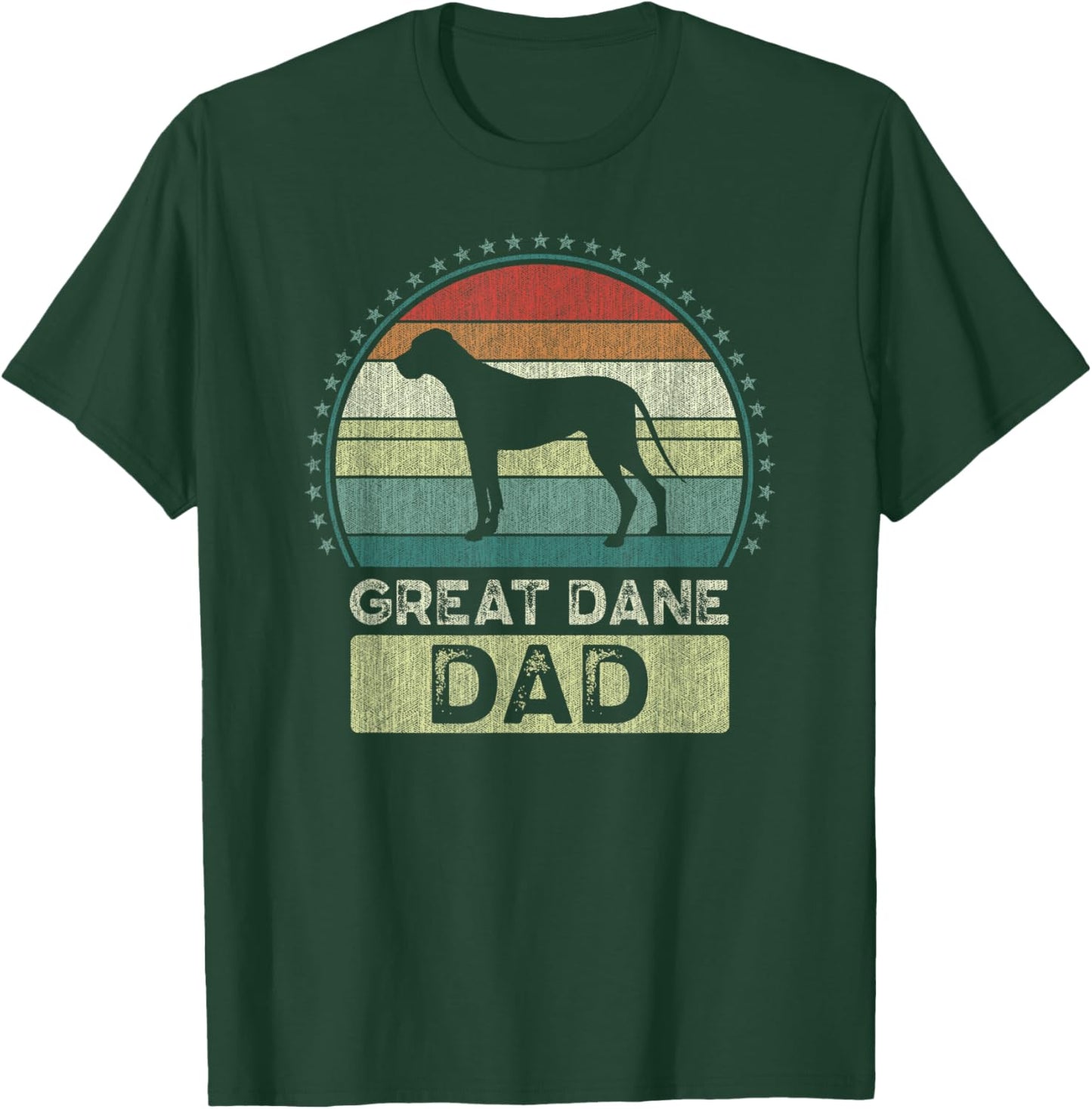 Great Dane Dad, Father's Day, Great Dane Daddy T-Shirt - T-Shirt | Forest