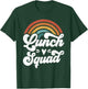 Cafeteria Manager Retro Groovy Rainbow Matching Lunch Worker T-Shirt - T-Shirt | Forest