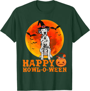 Funny Dalmatian Dog Halloween Happy Howl-o-ween Women T-Shirt - T-Shirt | Forest