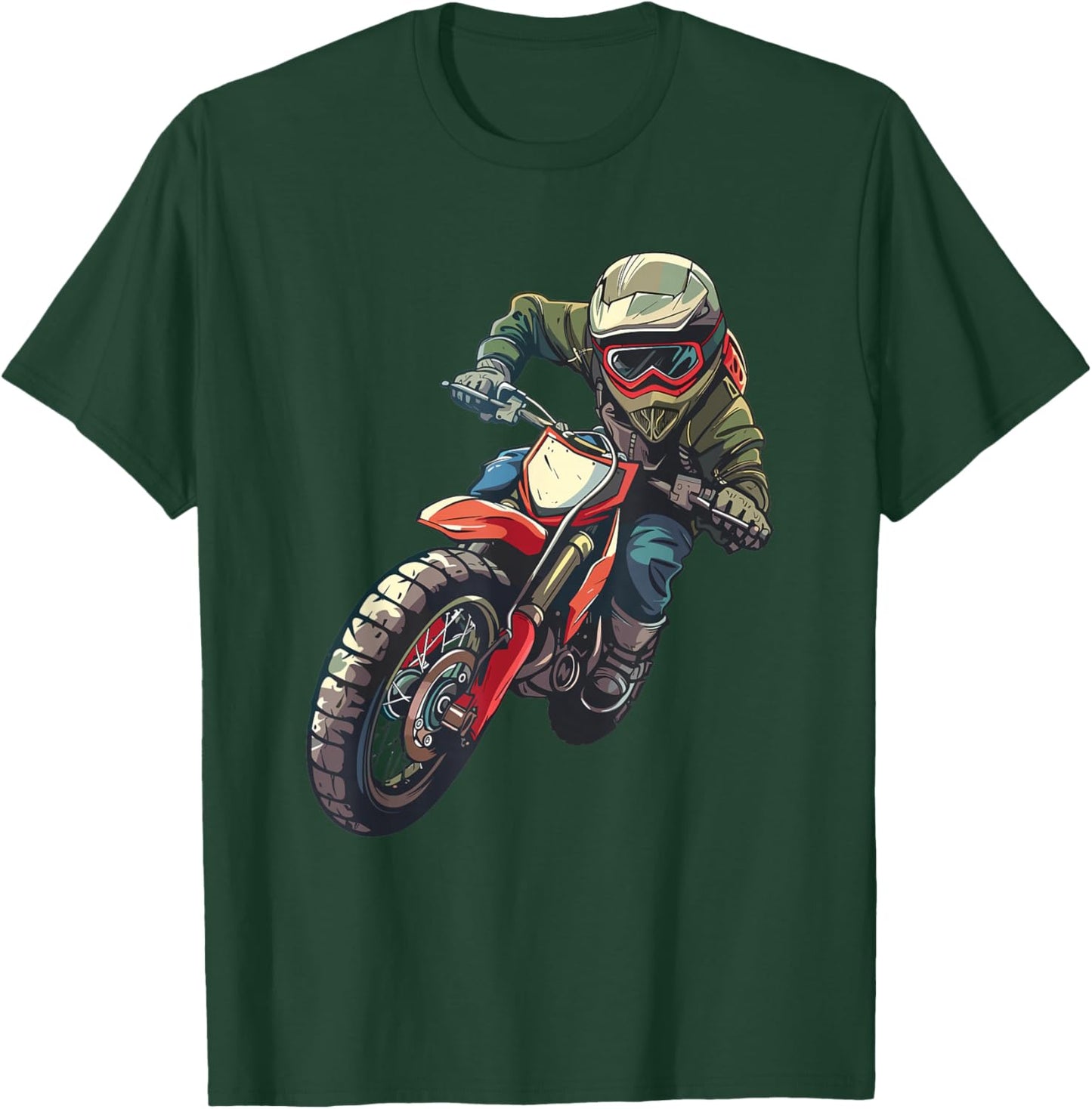 Kids Dirt Bike T-Shirt - T-Shirt | Forest
