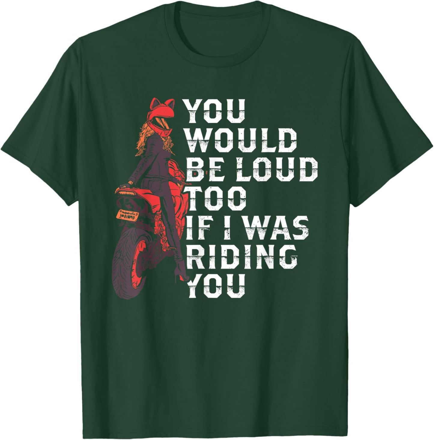 Funny Biker Women's Shirt T-Shirt - T-Shirt | Forest