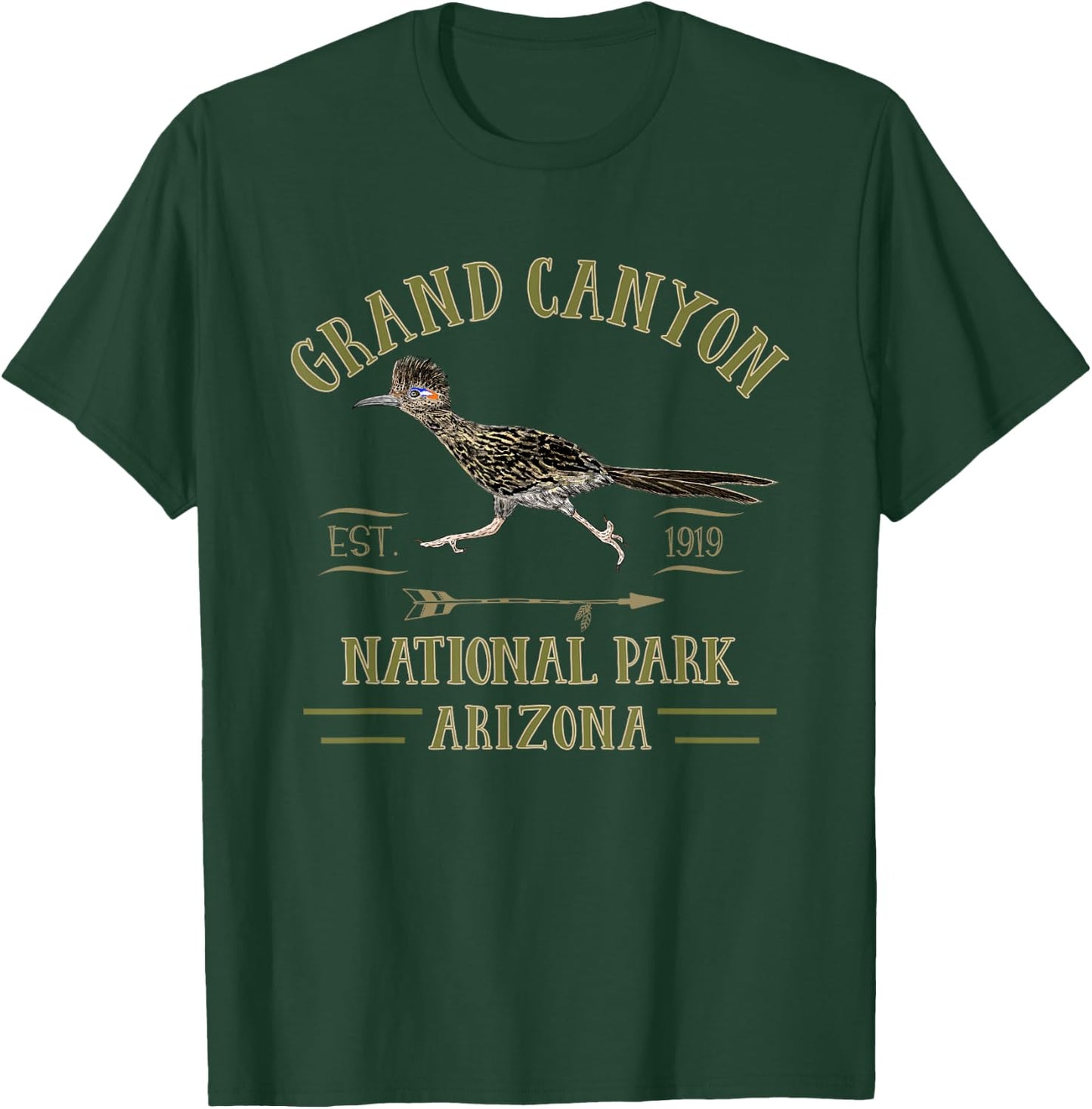 GRAND CANYON NATIONAL PARK ARIZONA Roadrunner souvenir T-Shirt - T-Shirt | Forest