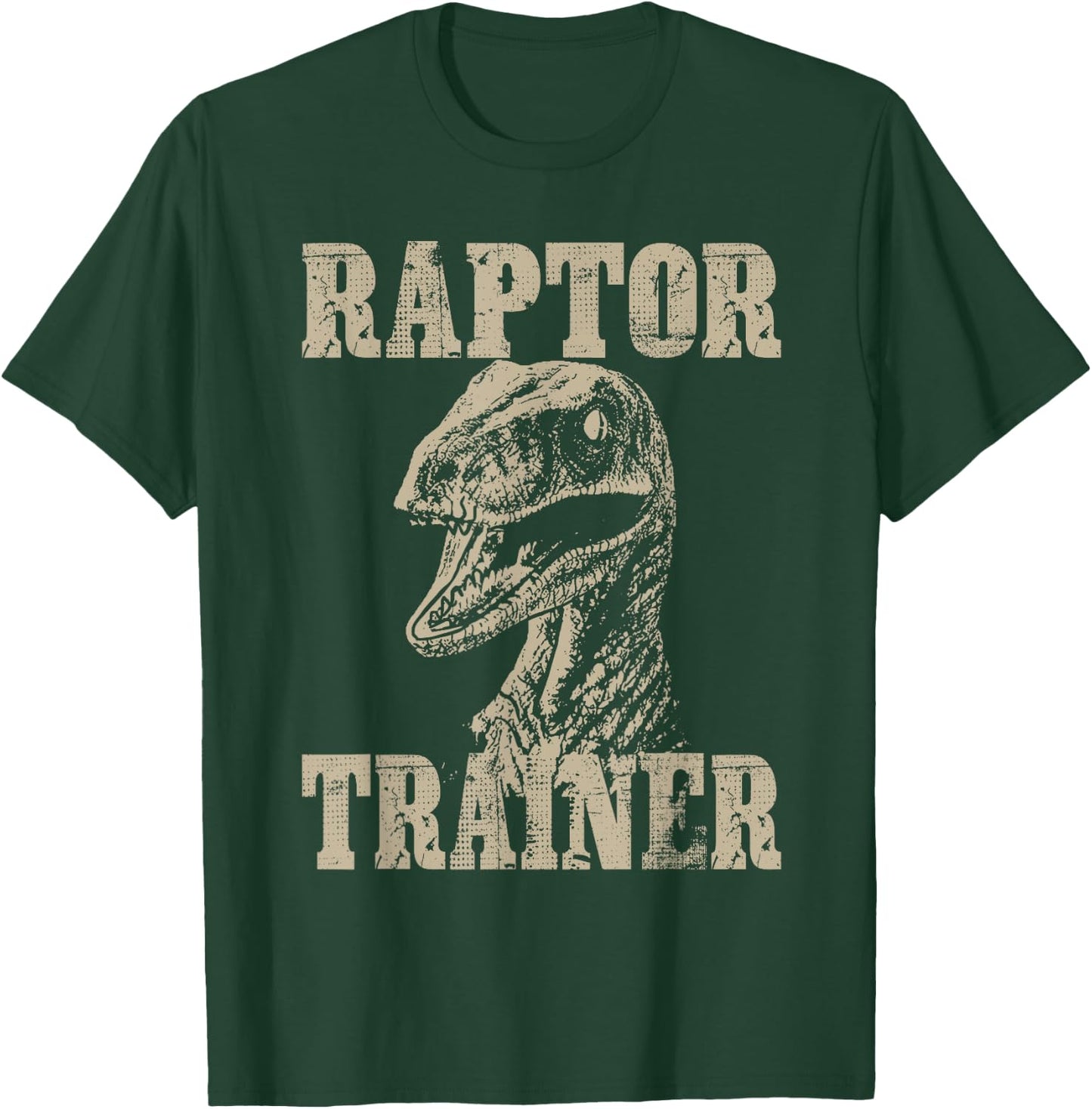 Raptor Trainer Funny Dinosaur Lover Halloween Costume T-Shirt - T-Shirt | Forest