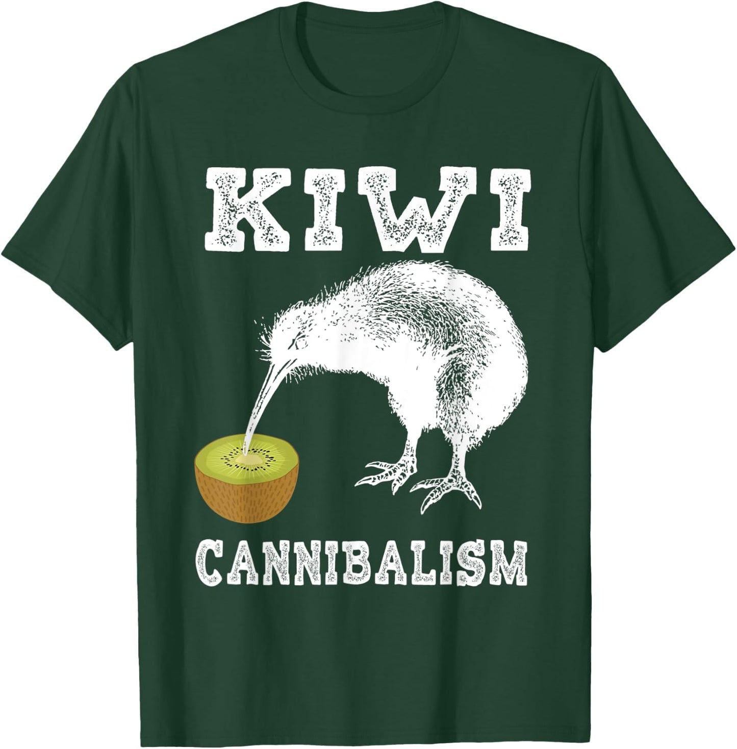 Kiwi Cannibalism Shirt | Cute Cannibalistic Bird Gift T-Shirt - T-Shirt | Forest